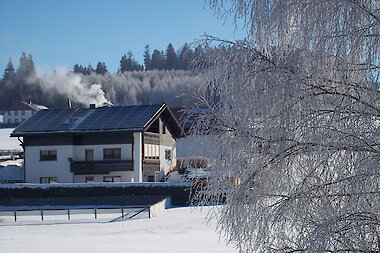 Hausansicht im Winter - Winterurlaub in Haidmühle